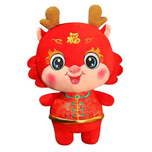 Mikinona Plüsch Drache Chinesisches Neujahrs Maskottchen Weiches PP Baumwoll Kuscheltier Waschbarer Gestalteter Deko Drache für Frühlingfest und Schlafzimmerdekoration Mikinona Plüsch Drache Chinesisches Neujahrs Maskottchen Weiches PP Baumwoll Kuscheltier Waschbarer Gestalteter Deko Drache für Frühlingfest und Schlafzimmerdekoration von Mikinona