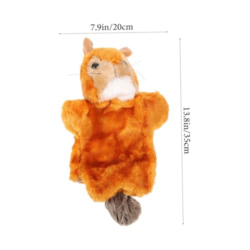 Mikinona Plüsch Eichhörnchen Handpuppe Kuscheliges Cartoon Stofftier für Frühpädagogik Erzählspielzeug Geeignet für Jungen Mädchen Interaktives Rollenspiel Mikinona Plüsch Eichhörnchen Handpuppe Kuscheliges Cartoon Stofftier für Frühpädagogik Erzählspielzeug Geeignet für Jungen Mädchen Interaktives Rollenspiel von Mikinona
