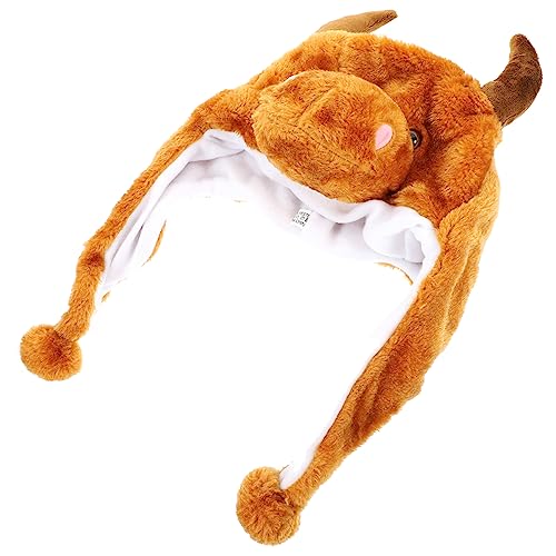 Mikinona Plüsch Kuh Partyhut Niedlich Tierohren Kostüm Faschingshut Leicht Unisex Für Karneval Geburtstagsfeiern Cosplay Erwachsene von Mikinona