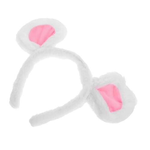 Mikinona Plüsch Mausohren Haarreif für Damen Weiches Bequemes Tierohren Stirnband für Halloween Cosplay Partys Mode Haarreif mit Sicherem Sitz und Vielseitigem Einsatz von Mikinona