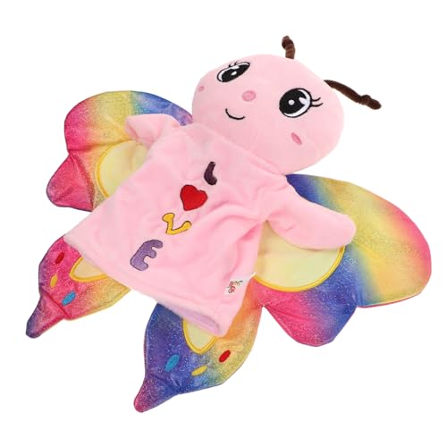 Mikinona Plüsch Schmetterling Handpuppe mit Beweglichem Mund Kuscheliges Tier handspielzeug für Pädagogisch Geeignet für Geschichten Rollenspiele Geburtstags Weihnachtsfeiern von Mikinona