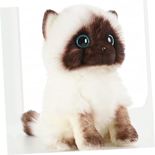Mikinona Plüsch Siamkatze Realistisch Weiches Stofftier Kuschelpuppe Geschenk für Mädchen Wohnraumdekoration Langlebig und Komfortabel Mikinona Plüsch Siamkatze Realistisch Weiches Stofftier Kuschelpuppe Geschenk für Mädchen Wohnraumdekoration Langlebig und Komfortabel von Mikinona
