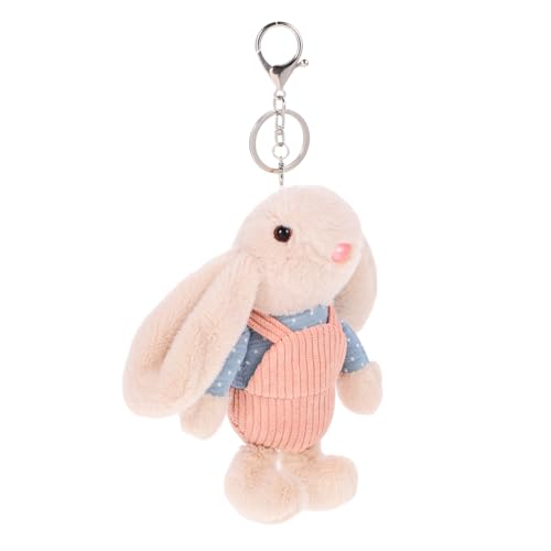 Mikinona Plüschhase Schlüsselanhänger mit Weichem Kuscheltier Anhänger Niedlicher Kaninchen Beutelanhänger Süßer Bunny Schlüsselring für Taschen Rucksäcke und Geschenkidee von Mikinona