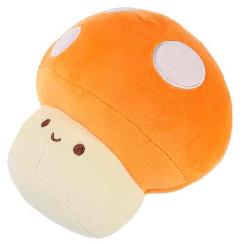 Mikinona Plüschpilz Kuschelkissen Orange Weiches Süßes Pilz dekokissen für Wohnzimmer Schlafzimmer Auto Rücksitz Flauschiges Pilz Pendant Wohnaccessoire Kuscheliges Geschenk für Erwachsene Mikinona Plüschpilz Kuschelkissen Orange Weiches Süßes Pilz dekokissen für Wohnzimmer Schlafzimmer Auto Rücksitz Flauschiges Pilz Pendant Wohnaccessoire Kuscheliges Geschenk für Erwachsene von Mikinona