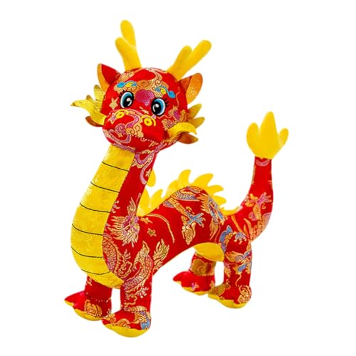 Mikinona Plüschtier Drache Rotes Chinesisches Neujahrs Maskottchen Kuscheltier Glücksbringer Stofftier für Familie und Freunde Mikinona Plüschtier Drache Rotes Chinesisches Neujahrs Maskottchen Kuscheltier Glücksbringer Stofftier für Familie und Freunde von Mikinona