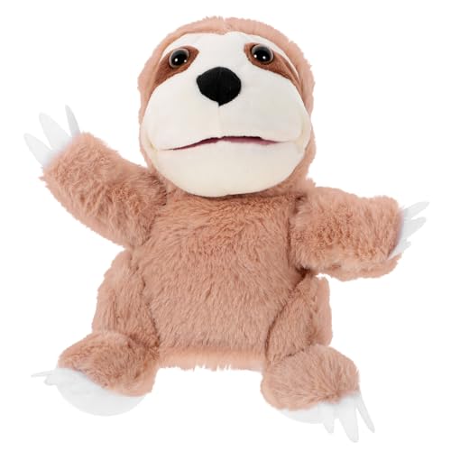 Mikinona Plüschtier Faultier Handpuppe Weiches Tier Handspielzeug für Interaktives Geschichtenerzählen Kindgerechtes Kuschelspielzeug Fördert Fantasie und Kommunikation von Mikinona