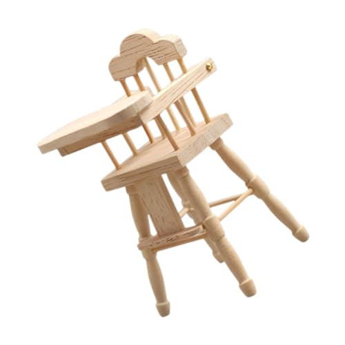 Mikinona Puppenhaus Babystuhl Dekoration Kinderzimmer Deko Zubehör für Puppenmöbel Puppenhaus von Mikinona