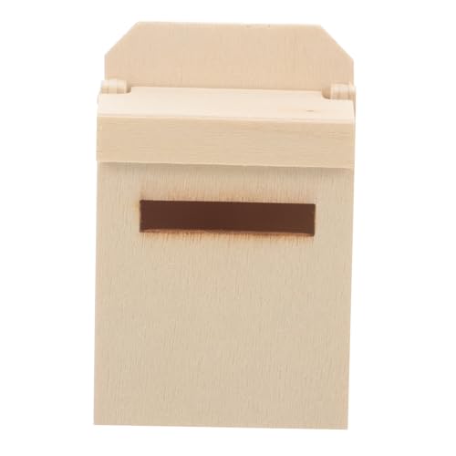 Mikinona Puppenhaus Mini -Mailbox Mini -Hausbriefkasten Miniatur -Postfach Miniatur-Mailbox-Modell Holz Mikinona Puppenhaus Mini -Mailbox Mini -Hausbriefkasten Miniatur -Postfach Miniatur-Mailbox-Modell Holz von Mikinona