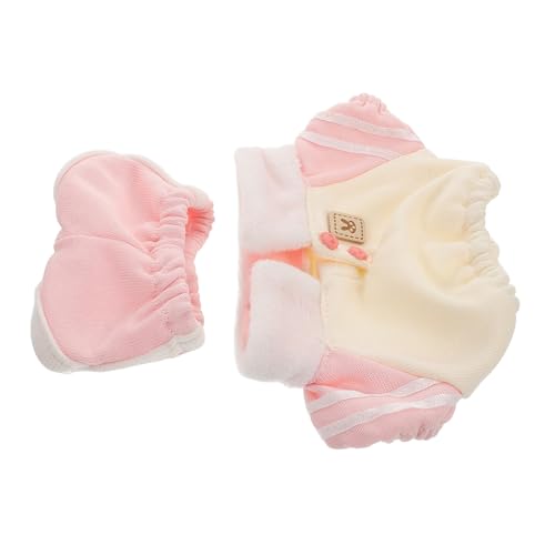 Mikinona Puppenkleidung aus Baumwoll Sweatshirt mit Kragen und Hose Zarte Doll Dress Up Accessoires für Spielzeugpuppen und Kuscheltiere Tragbar und Austauschbar von Mikinona