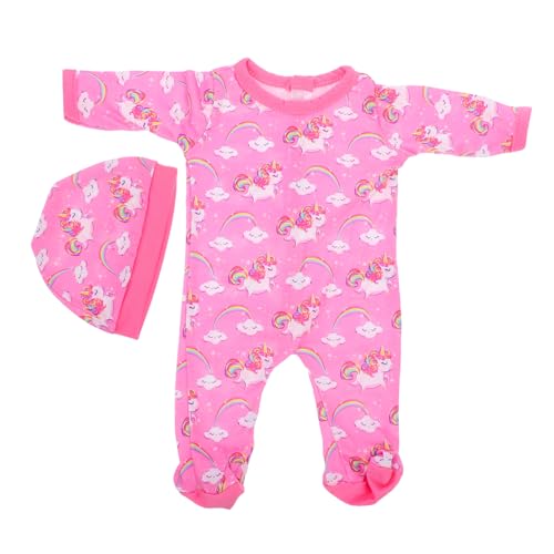 Mikinona Puppenkostüm Romper mit Mütze Waschbare Langlebige Puppenkleidung für Puppe Kreatives Anziehspielzeug für für Mädchen von Mikinona