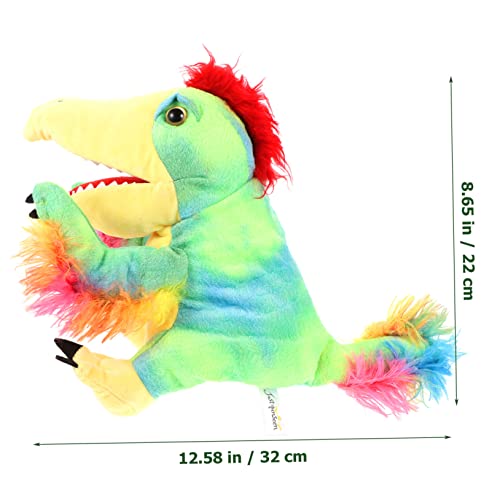 Mikinona Realistische Dinosaurier Handpuppe Pädagogisches Cartoon Handspielzeug für Geschichten Kreatives Rollenspiel für Fördert Feinmotorik und Eltern Junge Mädchen Bindung von Mikinona