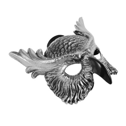 Mikinona Realistische Owl Maske aus Leichtem Kunststoff für Erwachsene Detailreiche Tier-masquerade Vielseitiges Halloween Faschings-cosplay-zubehör für Damen und Herren von Mikinona