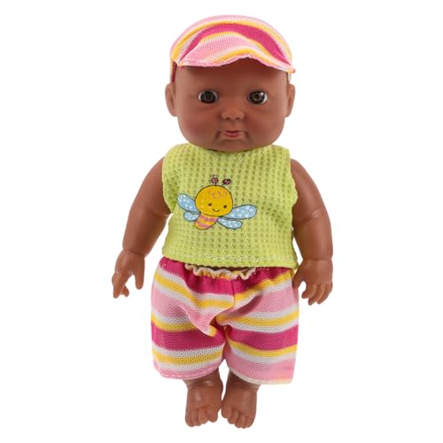 Mikinona Realistische Schwarze Babypuppe aus Vinyl und Beweglich für Kleinkinder für Jungs und Mädchen Detailgetreu und Tragbar Mikinona Realistische Schwarze Babypuppe aus Vinyl und Beweglich für Kleinkinder für Jungs und Mädchen Detailgetreu und Tragbar von Mikinona