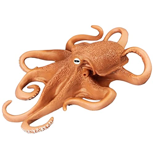 Mikinona Realistisches Octopus Modell Kleine Dekorative Meeresfigur für Schreibtisch Wohnzimmer und DIY Detailgetreues Tierornament als Tischdekoration und Geschenkidee von Mikinona