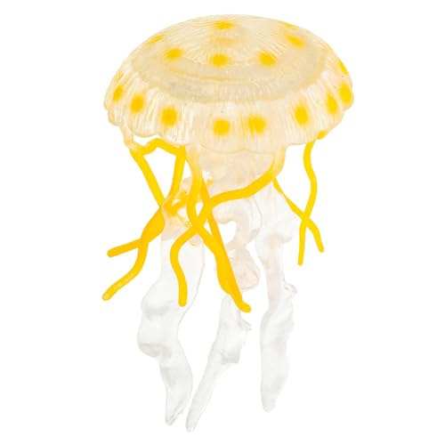 Mikinona Realistisches Quallen Aquarium Ornament Schwimmendes Plastikmodell für Fischbecken Pädagogische Meeresbewohner Figur Gelbe Deko für Kognitives Lernspielzeug für Fischtank Mikinona Realistisches Quallen Aquarium Ornament Schwimmendes Plastikmodell für Fischbecken Pädagogische Meeresbewohner Figur Gelbe Deko für Kognitives Lernspielzeug für Fischtank von Mikinona