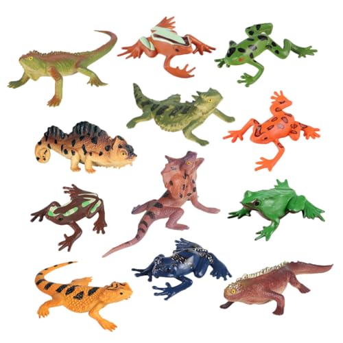 Mikinona Realistisches Teiliges Wildtiermodell Set aus Kunststoff Detailreiche Tierfiguren für Pädagogisches zur Naturerkennung Lebensechte Reptilien und Kriechtiere Simulation von Mikinona
