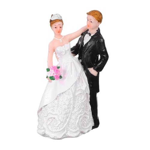 Mikinona Resin Brautpaar Figurine Hochzeitskuchendeko Romantische Statue Hochzeitstag Party Tischdekoration Langlebig Elegant Vielseitig Mikinona Resin Brautpaar Figurine Hochzeitskuchendeko Romantische Statue Hochzeitstag Party Tischdekoration Langlebig Elegant Vielseitig von Mikinona