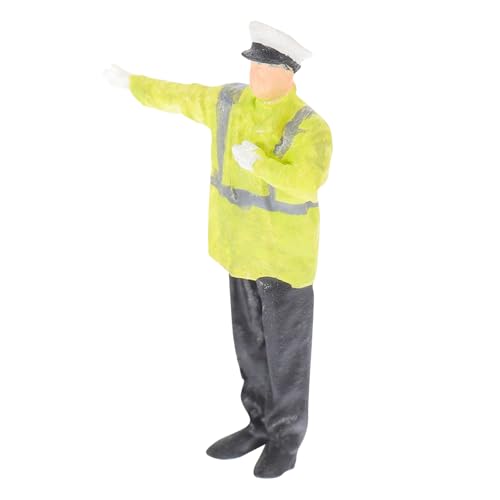 Mikinona Resin Verkehrs Polizeimodell Realistische Straßen Dekoration Handwerkskunst für Puppenhaus Sandtisch Landschaft DIY Miniatur Szenerie Zubehör von Mikinona