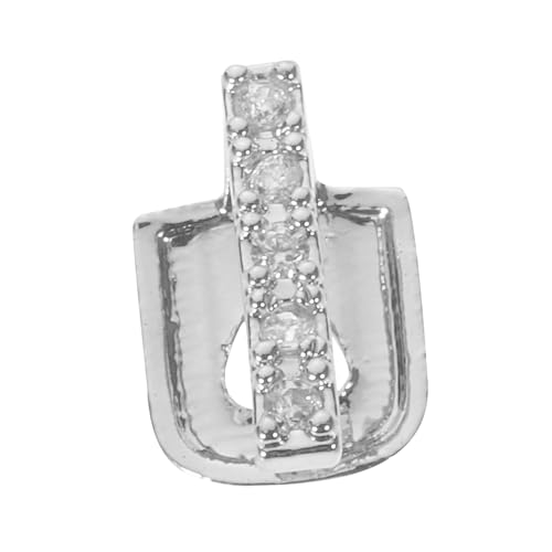 Mikinona Rhinestone Hip hop Zahnkappe mit Glitzer Schmuck Verstellbar und Komfortabel Rapper Zubehör für Party Halloween Musikfestival Silberfarbene Einzelzahn Dekoration Mikinona Rhinestone Hip hop Zahnkappe mit Glitzer Schmuck Verstellbar und Komfortabel Rapper Zubehör für Party Halloween Musikfestival Silberfarbene Einzelzahn Dekoration von Mikinona