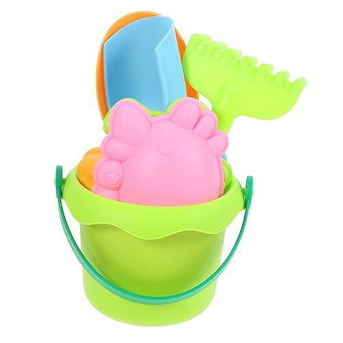 Mikinona Sandspielzeug Strandspielzeug Tragbar Teilig mit Eimer Schaufel Förmchen für Jungen Mädchen Outdoor Strandpark Sandkasten von Mikinona