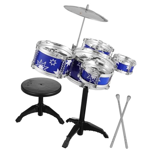 Mikinona Schlagzeug Set mit Trommeln und Hocker Jazz Drum Kit für Kleinkinder Jahre Pädagogisches Musikinstrument Rhythmus und Kreativität Mikinona Schlagzeug Set mit Trommeln und Hocker Jazz Drum Kit für Kleinkinder Jahre Pädagogisches Musikinstrument Rhythmus und Kreativität von Mikinona