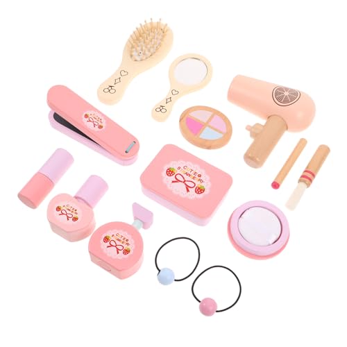 Mikinona Schminkspielzeug Set Schminktisch Süßes Make Up Set Zum Rollenspiel Styling Tool Zum Rollenspiel Schminkspielzeug Für Kleinkinder Für Mädchen von Mikinona