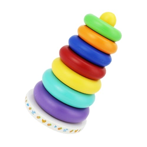 Mikinona Sensorisches Lernspielzeug Ringspiel Bunt aus Robustes Montessori für Kleinkinder Fördert Farberkennung und Motorik Sicheres für Frühe Bildung von Mikinona
