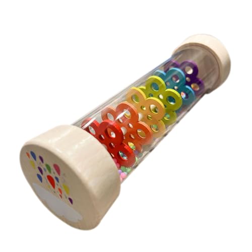 Mikinona Sensorisches Regenstab Musikinstrument für Einzigartiger Regenklang Pädagogisches Musikspielzeug zur Hör Farberkennung Beruhigendes Orff schlaginstrument für Frühe Musikförderung von Mikinona