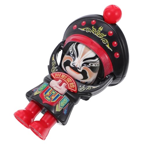 Mikinona Sichuan Opera Face-Changing Doll Traditionelle Chinesische Puppen mit Authentischem Gesichtsmasken-Tausch für Sammelfigur Kulturspielzeug Geburtstagsgeschenk von Mikinona