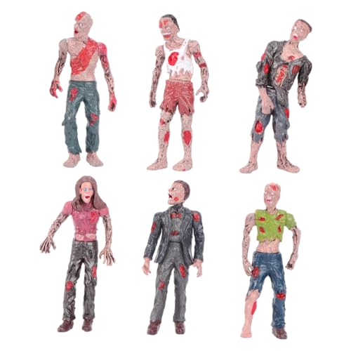 Mikinona Simulierte Zombie Figur Kunststoff Beweglich Schaurig Gruselig Halloween Deko Horror für Party und Horrordekoration von Mikinona