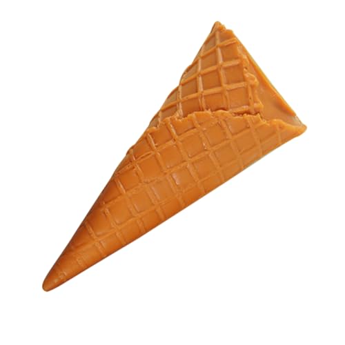 Mikinona Simulierter Eiswaffel Modell aus PVC Dekoratives Fotorequisit Realistische Eiscreme Deko für Geburtstagstisch Vielseitiges Künstliches Dessert Accessoire Charmantes von Mikinona