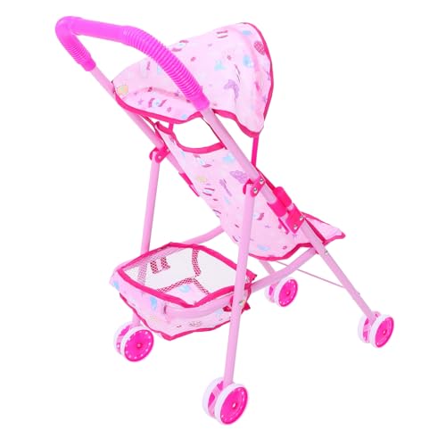 Mikinona Simulierter Puppenwagen mit Einkaufskorb Bewegliches Modell Faltbar Leicht zu Transportieren für Rollenspiel und Puppenpflege Geeignet für Mädchen und Jungen Mikinona Simulierter Puppenwagen mit Einkaufskorb Bewegliches Modell Faltbar Leicht zu Transportieren für Rollenspiel und Puppenpflege Geeignet für Mädchen und Jungen von Mikinona