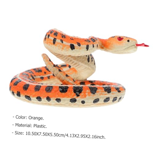 Mikinona Simuliertes Schlangen reptilienmodell aus Umweltfreundlichem Kunststoff Handgefertigt Dekoratives für Kinderzimmer und Halloween Detailreiches Desktop Ornament von Mikinona