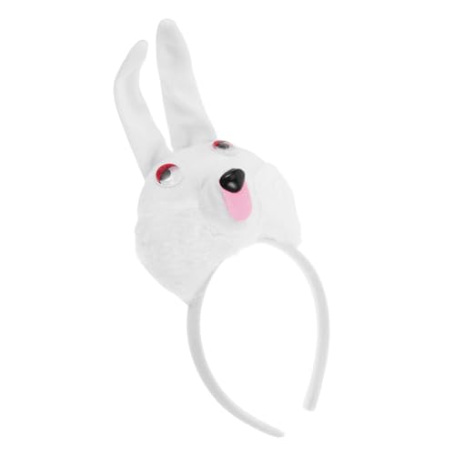 Mikinona Stirnband mit Hasenohren aus Weichem Plüsch Cosplay Zubehör für Partys und Bühnenauftritte Sicheres und Bequemes Haaraccessoire für Ostern und Halloween von Mikinona