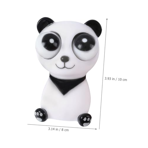 Mikinona Stressabbau Squeeze Panda mit Aufploppenden Augen Tragbares Antistressspielzeug für Hand Fingerübungen Lustige Partydekoration und Geschenkidee für Erwachsene von Mikinona