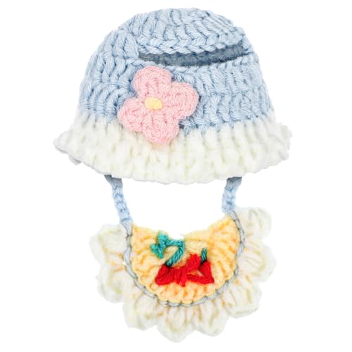 Mikinona Teiliges Set Puppenkleidung für kompatible Puppen Handgehäkelte Babykleidung mit Blumenmütze und Bandana Weiche Waschbare Accessoires für Puppen-Fotos und Geschenk Mikinona Teiliges Set Puppenkleidung für kompatible Puppen Handgehäkelte Babykleidung mit Blumenmütze und Bandana Weiche Waschbare Accessoires für Puppen-Fotos und Geschenk von Mikinona
