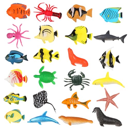 Mikinona Teiliges Tropische Fischfiguren aus Kunststoff Realistische Miniatur Meerestiere Sichere Aquariumdekoration mit Krabbe Hummer und Meeresschildkröte Langlebig und Farbecht Lebendige Mikinona Teiliges Tropische Fischfiguren aus Kunststoff Realistische Miniatur Meerestiere Sichere Aquariumdekoration mit Krabbe Hummer und Meeresschildkröte Langlebig und Farbecht Lebendige von Mikinona