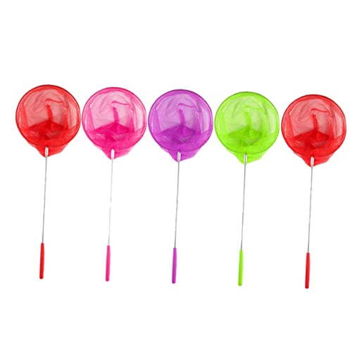 Mikinona Teleskopisches Teiliges Kescher Set aus mit Ausziehbaren Fischernetzen und Faltbarem Wassereimer Leichtes Insektenfangspielzeug für Outdoor Spiel im Garten Farben von Mikinona