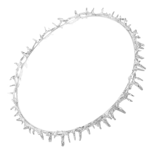 Mikinona Thorn Headband Krone aus Metall Unisex Party Haaraccessoire mit Einzigartigem Design Renaissance Fair Elfen Kostüm Zubehör für Damen und Herren Langlebig und Auffällig von Mikinona