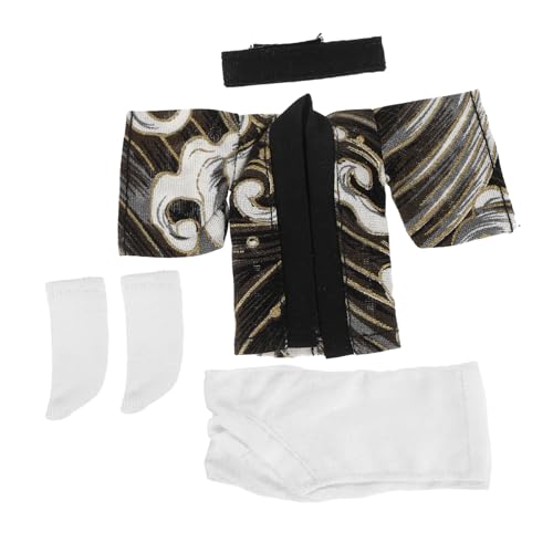 Mikinona Traditionelles Japanisches Kimono Puppenkleid Set Zarte Stoffkleidung Komfortabel und Leicht für Geeignet mit Detailreichen Mustern und Lebendigen Farben für Stilvolle Puppenmode von Mikinona