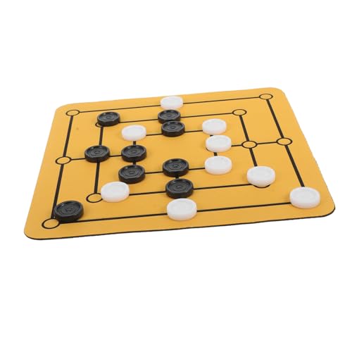 Mikinona Tragbares Nine Mens Morris Brettspiel Klassisches Strategiespiel Leichtes Kompaktes Design Für Familie Und Freizeit Gummiertes Brett Multifunktional Als Spielbrett Und Mauspad Mikinona Tragbares Nine Mens Morris Brettspiel Klassisches Strategiespiel Leichtes Kompaktes Design Für Familie Und Freizeit Gummiertes Brett Multifunktional Als Spielbrett Und Mauspad von Mikinona