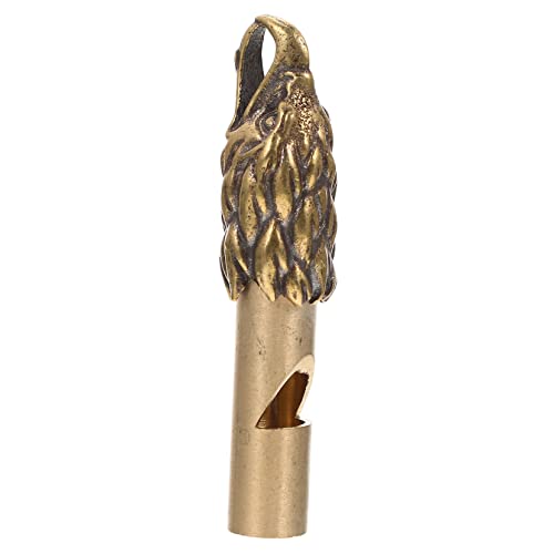 Mikinona Trillerpfeife aus Messing Kompakt und Robust Lauter Outdoor Survival Schiedsrichterpfeife mit Schlüsselanhänger Vielseitig für Sport Training und Notfälle zum Befestigen an Lanyard von Mikinona