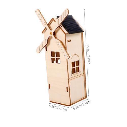 Mikinona Unfertiges Holz windmühlen Modell Solarbetriebenes DIY Wissenschaftliches Solar bastelset Beobachtung und Denken Mikinona Unfertiges Holz windmühlen Modell Solarbetriebenes DIY Wissenschaftliches Solar bastelset Beobachtung und Denken von Mikinona