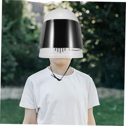 Mikinona Verstellbarer Astronauten Helm aus Kunststoff Kostüm Helm für Rollenspiele Halloween und Geburtstagsfeier Unisex für Fantasievolles von Mikinona