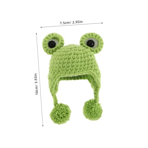 Mikinona Weiche Mini Strickmützen für Puppen Kuscheliges Wollgarn Niedliche Cartoon Designs Vielseitige Puppenzubehör DIY für Dollhouse Basteln und Kindergeschenke von Mikinona