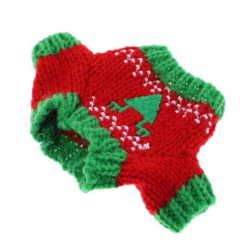 Mikinona Weicher Puppenpullover aus Plüsch mit Weihnachtlichem Design Dekorativer Mini Pullover für Kuschelpuppe Langlebiges Detailreiches Kostümzubehör für Festliche Puppenkleidung Mikinona Weicher Puppenpullover aus Plüsch mit Weihnachtlichem Design Dekorativer Mini Pullover für Kuschelpuppe Langlebiges Detailreiches Kostümzubehör für Festliche Puppenkleidung von Mikinona
