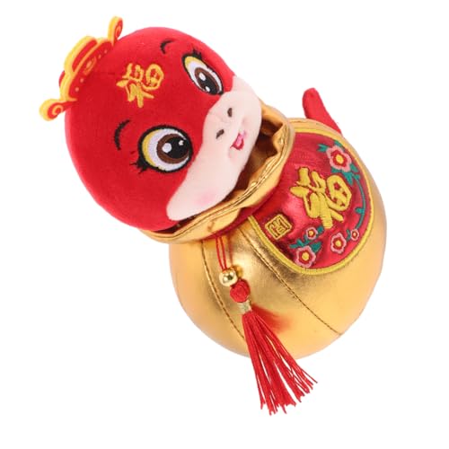 Mikinona Weiches Kuscheliges Schlangenplüschtier mit Saugnapf Chinesisches Neujahrs Maskottchen Dekoratives Stofftier mit Detailreicher Verarbeitung Vielseitig als Kissen und Deko Mikinona Weiches Kuscheliges Schlangenplüschtier mit Saugnapf Chinesisches Neujahrs Maskottchen Dekoratives Stofftier mit Detailreicher Verarbeitung Vielseitig als Kissen und Deko von Mikinona
