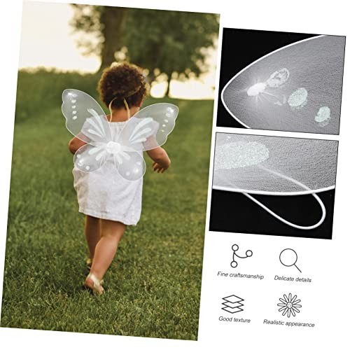 Mikinona Weiße für Mädchen Schmetterlingsflügel Kostümaccessoire Bequemes Dekoratives Design für Party Bühnenauftritt und Rollenspiele für Kinderfest und Hochzeitsblumenmädchen Mikinona Weiße für Mädchen Schmetterlingsflügel Kostümaccessoire Bequemes Dekoratives Design für Party Bühnenauftritt und Rollenspiele für Kinderfest und Hochzeitsblumenmädchen von Mikinona