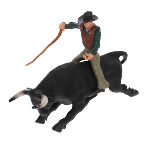 Mikinona Western Matador Modellspielzeug für Realistische Stierkampf Figur Detailgetreue Bullfight Simulation Dekoratives Bull Matador Modell Robust und Kompakt für Spiel und Dekoration von Mikinona