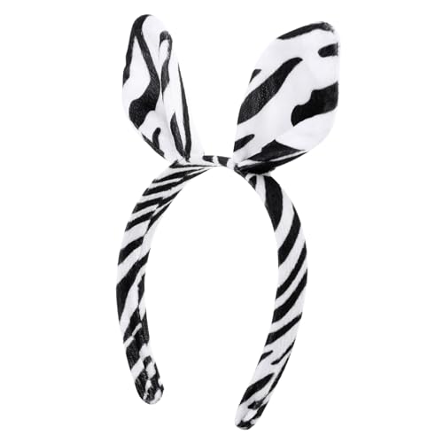 Mikinona Zebra Haarreif mit Tierohren Kostümzubehör für Karneval Halloween und Partys Süßer Kopfschmuck für für Festliche Anlässe Mikinona Zebra Haarreif mit Tierohren Kostümzubehör für Karneval Halloween und Partys Süßer Kopfschmuck für für Festliche Anlässe von Mikinona